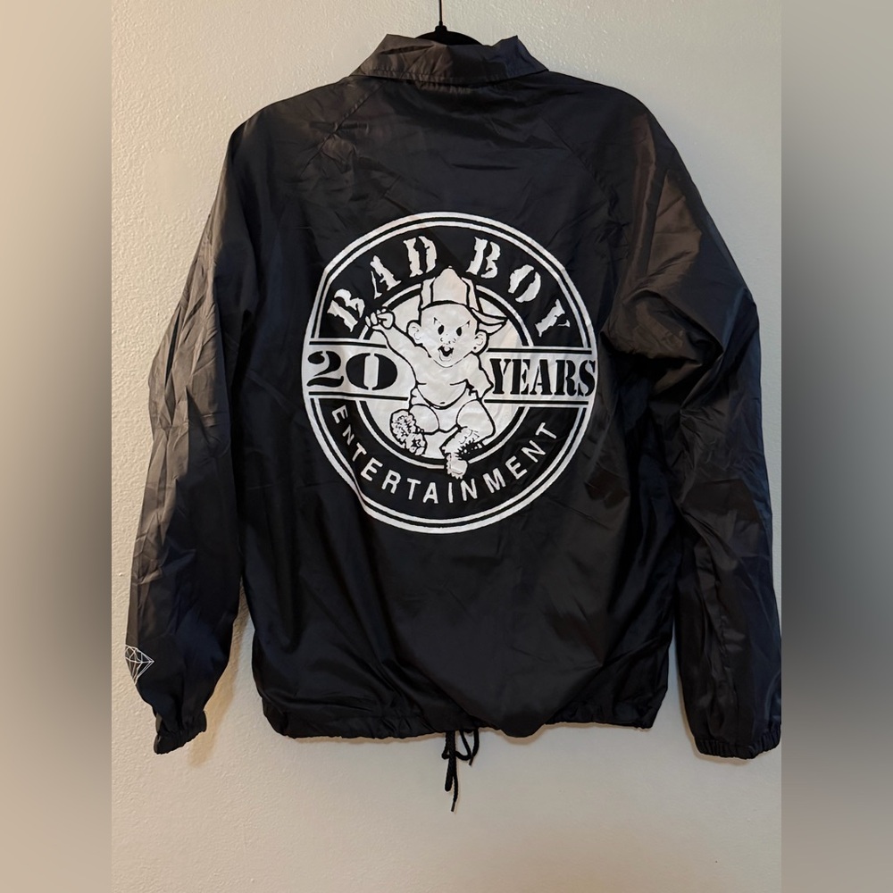 Diamond Supply Co x Bad Boy Entertainment 20th Anniversary Coach Jacket S